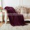 red wine color cashmere blanket