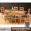 Quality guarantee! 6 seaters wooden extension dinner set