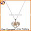 2016 new Stainless steel hollow heart pendant necklace