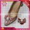 Fashion Rhinestone Shoe Ornaments/Wedding Shoes Decoration in Siam color