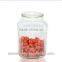 Best quality large food clear glass honey storage jar candy jar with lid