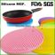 china suppliers silicone baking mat rounded anti slip mat
