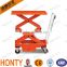 Hot sell Movable Manual or Electric Motor hydraulic table cart