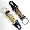 hot 2016 new products on china market paracord fire starter paracord keychain for Ultralight Backpacking & Adventure Camping