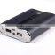 Hot-selling 10000mAh portable battery power banks aluminium casing dual USB output