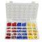 480 Assorted Electrical Wire Terminals Insulated Crimp Connectors Spade Ring With Storage Box