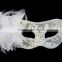 Masquerade lace mask with flower decoration