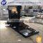 top polished shanxi black tombstone highly elegant black headstone for sale