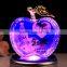 Crystal LED Apple with Nice Gift Box for Wedding Souvenir