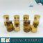 2ml (5/8 dram) Amber Glass Essential Oil Bottle with Reducer plug and aluminum cap