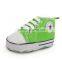 A-bomb Factory Directly Sale Colorful Baby Girl Baby Boy Prewalker Infant Sweet Canvas Sneaker Anti-skid Soft Shoes Trainer