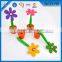 Soft Flower Rubber Material Ball Pen , Soft Cute Plastic Flower Pen For Girl Gift Set