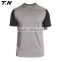Tight fit black rugby jersey for men