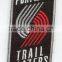 Basketball team logo embroidey patch with shape cut and iron on