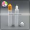 trade assurance 30ml Unicorn Bottles E Liquid Pen Shape Bottle 30ml PE Plastic Bottles