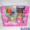 Deluxe kids toy kitchen playset with doll