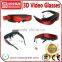 With 8GB flash/support Max 32GB TF card 98inch Virtual Display Full HD 1080p 3D Video Glasses