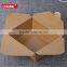 16oz kraft paper noodle box with handle,kraft take away box for food