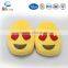 Wholesale Luxury Quality Advantage Price Odm Plush Naughty Red Peach Emoji Slippers