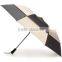 Black and white 27 inch double canopy windproof high quality compact golf umbrella