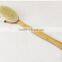 Bamboo body bath brush with long handle