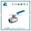 Sanitary female two piece thread ball valve