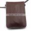 Universal PU Leather Two Layers Mobile Phone Pouch with Shoulder Strap