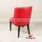Red Faux leather chair with imitation leather upholstery with wooden frame YA5002