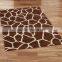 Geomatric Design Brown Grey Black White Area Rug