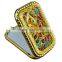 Promotional Portable Folding Rectangle Cosmetic Mirror With Colorful Diamond-studded