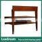 Dark Cherry Solid Wood Hotel Bathroom Vanity With Wooden Shelf