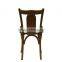 Best price vintage square back armless french style dining table and chair