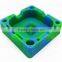 Unbreakable Flexible Heat Resistant Sqaure Multi-functional Smokeless Silicone Custom Made Portable Ashtray