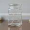 Wholesale square shaped storage glass jar with glass lid large capacity