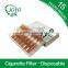 Fresh filter white cigarette tubes