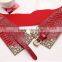 2014 Best fashion metal belt PU leather belt