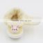 Newborn baby toddler shoes with soft sole yellow rabbit