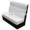 2016 white leather booth banquette seating coffee shop sofa restaurant furniture for sale