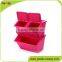 Plastic Clothes and Toy box with lid heavy duty storage box