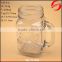 Factory price 480ml glass jar with handle for sale