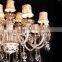 Canvas Shade Glass Chandelier Elbow