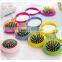 1 pcs Portable Folding Airbag Massage Comb Mini Round Massage Folding Comb With Mirror New Girls Travel Hair brush