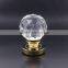gold finish clear zinc alloy glass door handles