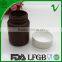 Pharmaceutical Grade amber plastic Capsule bottle 80ml with screw cap