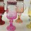 Color decorative Mason Jar Stitching base with metal Lid and Straws
