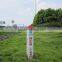 Fire retardant road marker post, fiberglass sign pile, oil and gas marking piles