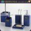 Ceramic Set of 5 blue square bathroom product