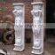 hand carved roman column white marble indoor decorated column NTMF-C255S