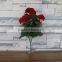 Artificial begonia flowers hanging