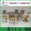 outdoor waterproof aluminium garden dining furniture